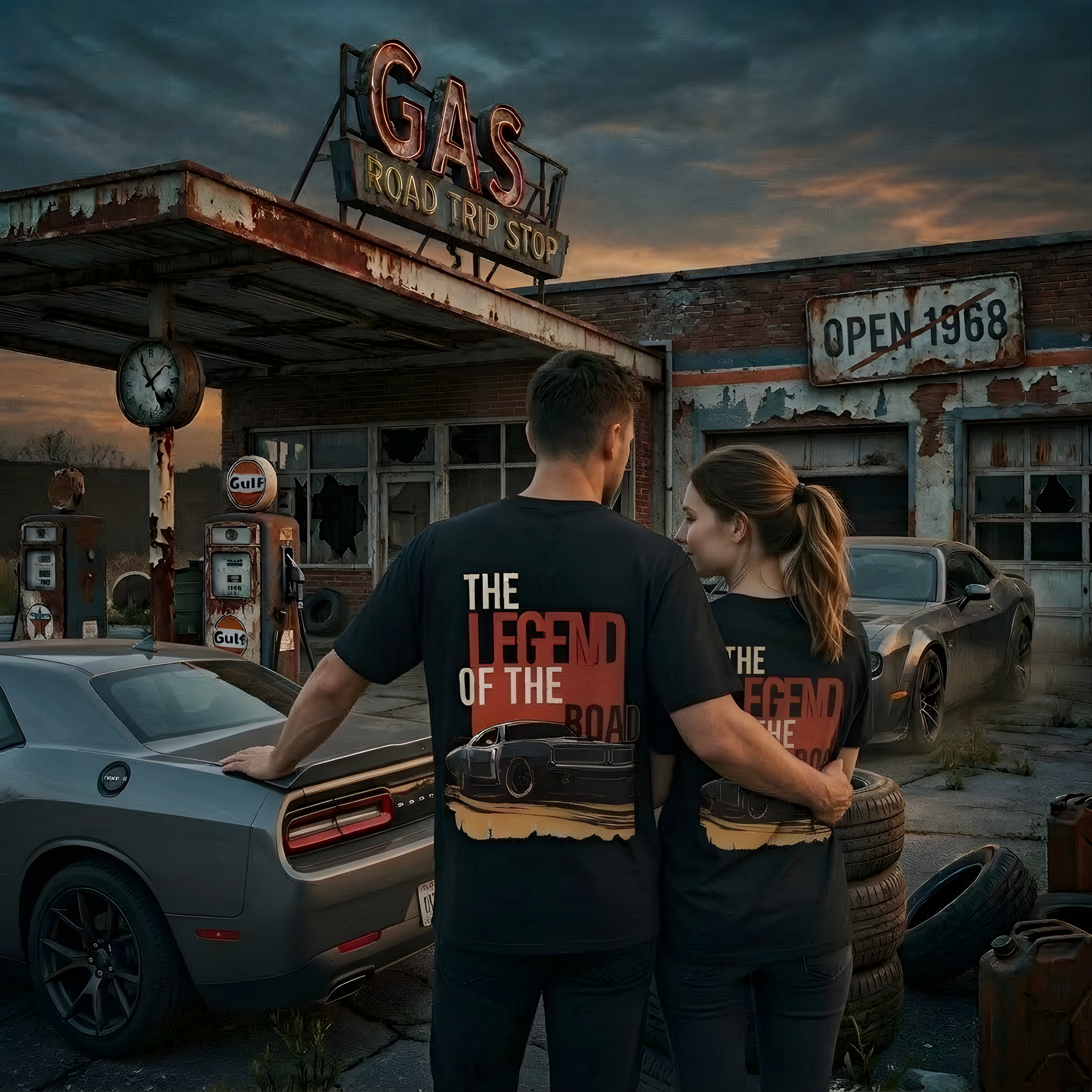 The Midnight Rev Series: "Challenger" Oversized Unisex Heavyweight Tee