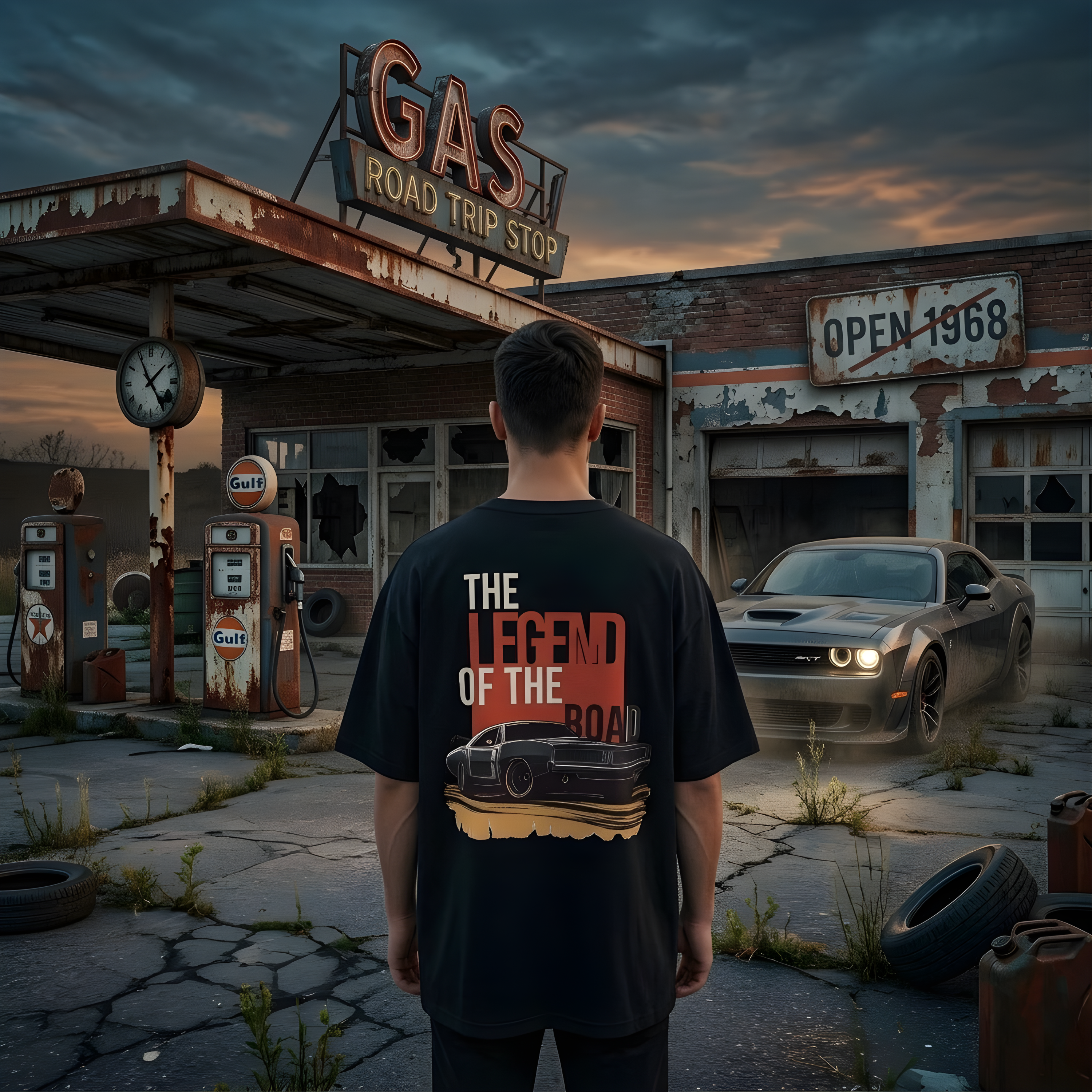 The Midnight Rev Series: "Challenger" Oversized Unisex Heavyweight Tee