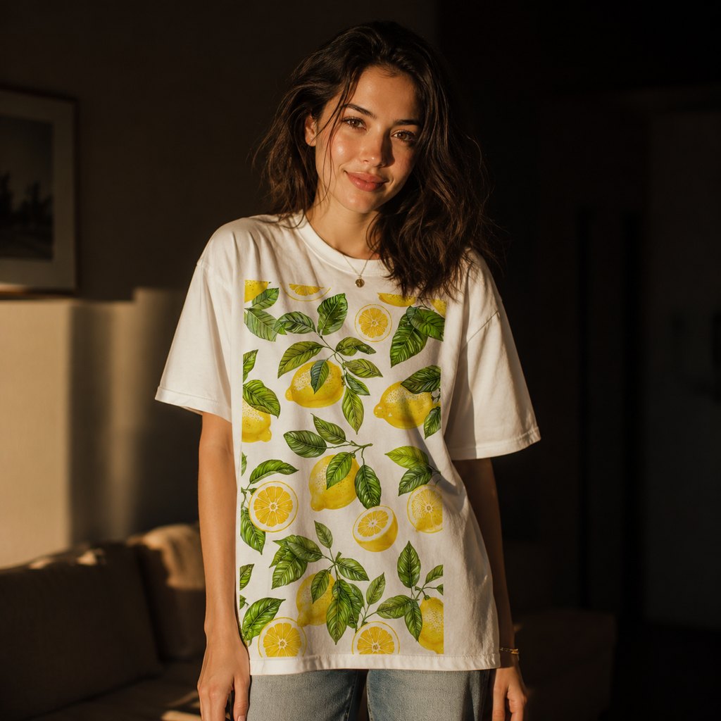 Lemon Grove Oversized Graphic T-Shirt | THE VELVET LOOM