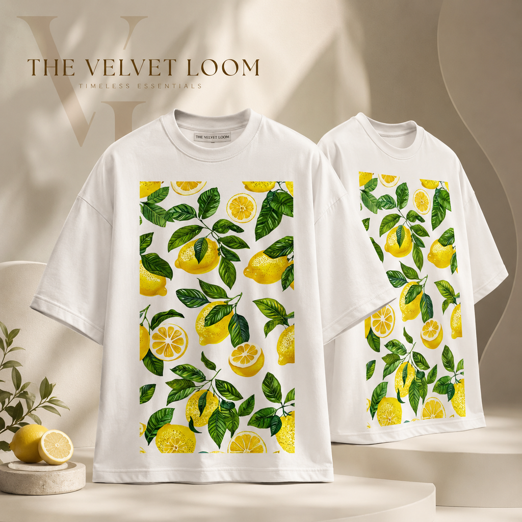 Lemon Grove Oversized Graphic T-Shirt | THE VELVET LOOM