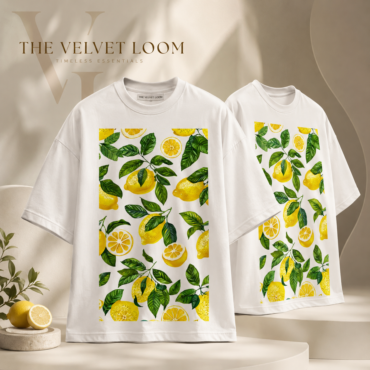 Lemon Grove Oversized Graphic T-Shirt | THE VELVET LOOM