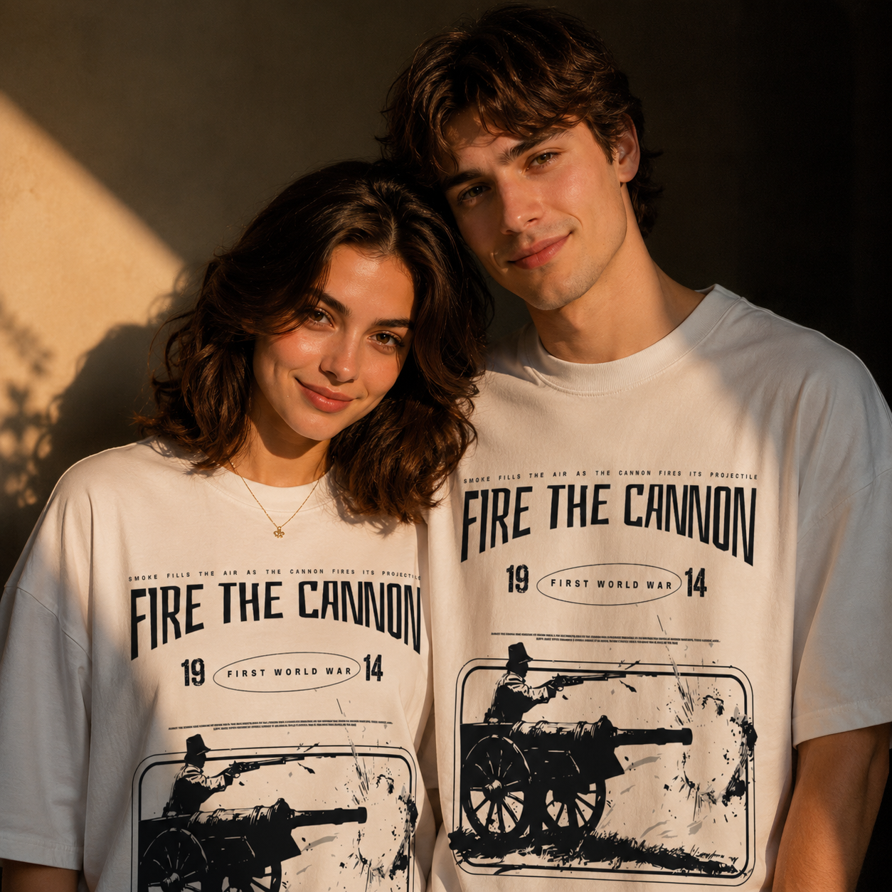 Fire The Cannon Oversized Graphic T-Shirt | THE VELVET LOOM