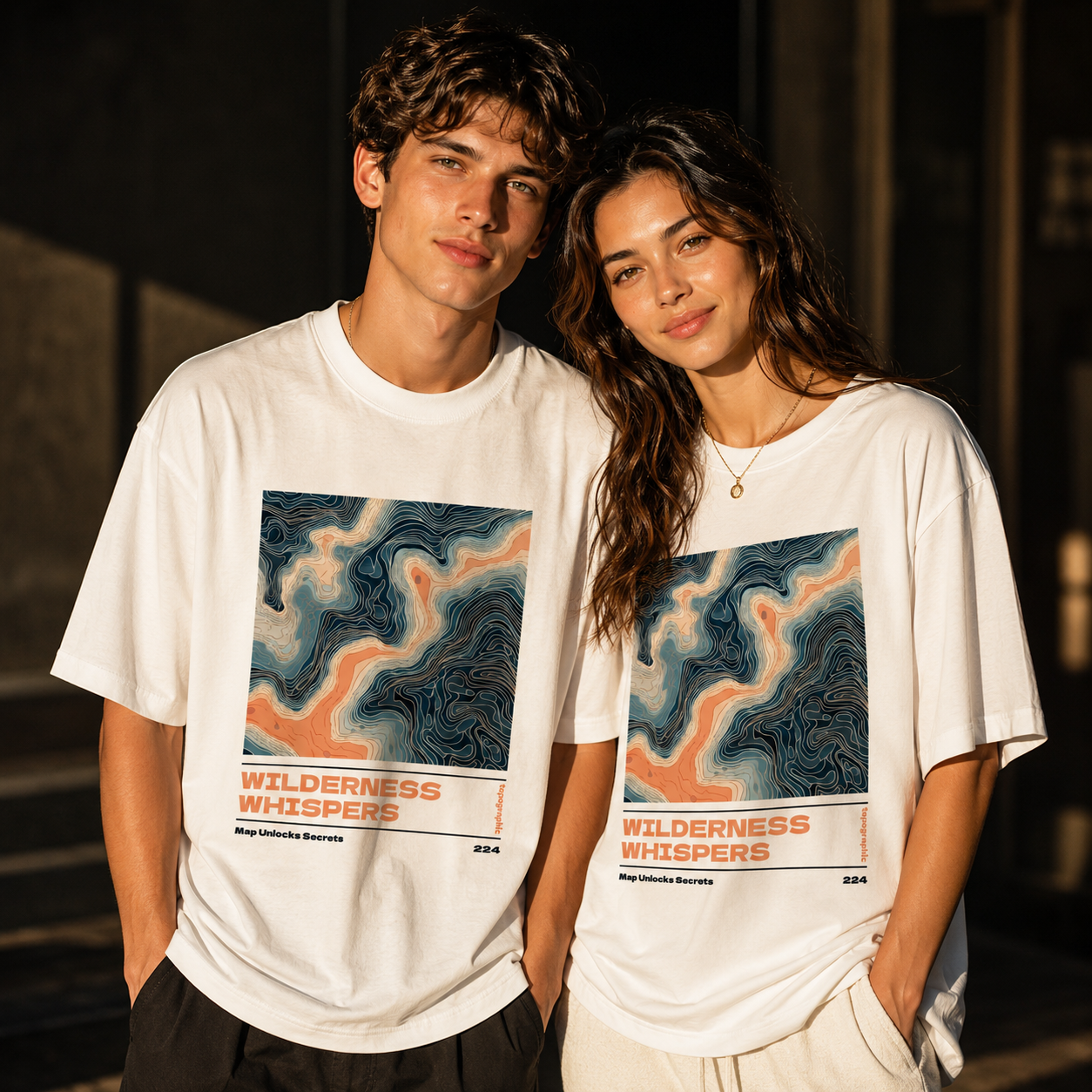 Wilderness Whispers Oversized Graphic Printed T-Shirt | THE VELVET LOOM