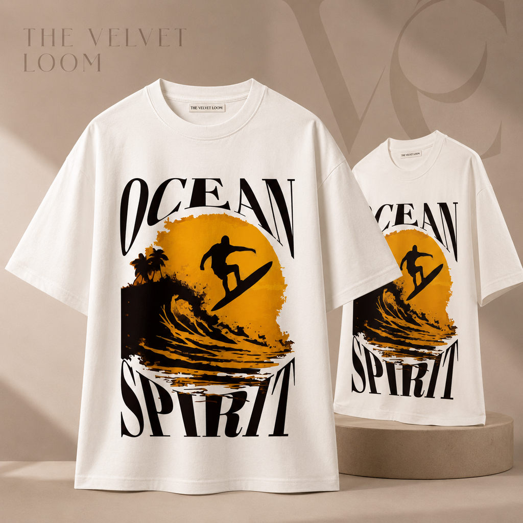 Ocean Spirit Oversized T-Shirt | THE VELVET LOOM