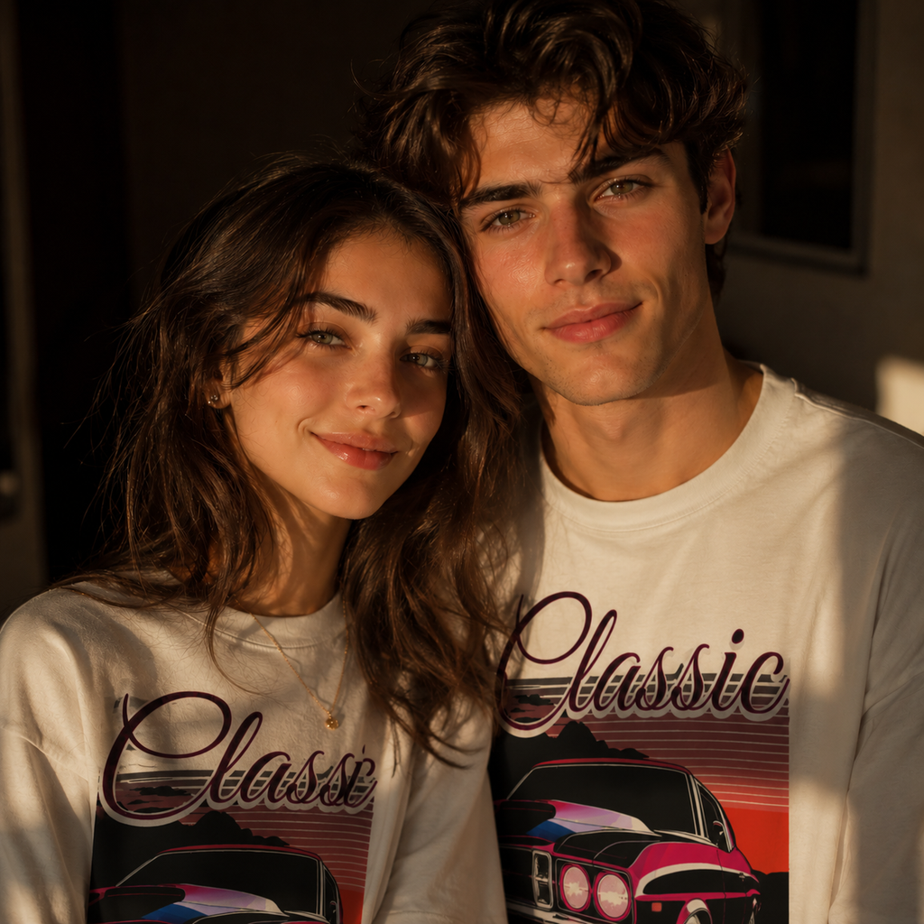 Classic Beauty Vintage Cruiser Oversized T-Shirt | THE VELVET LOOM