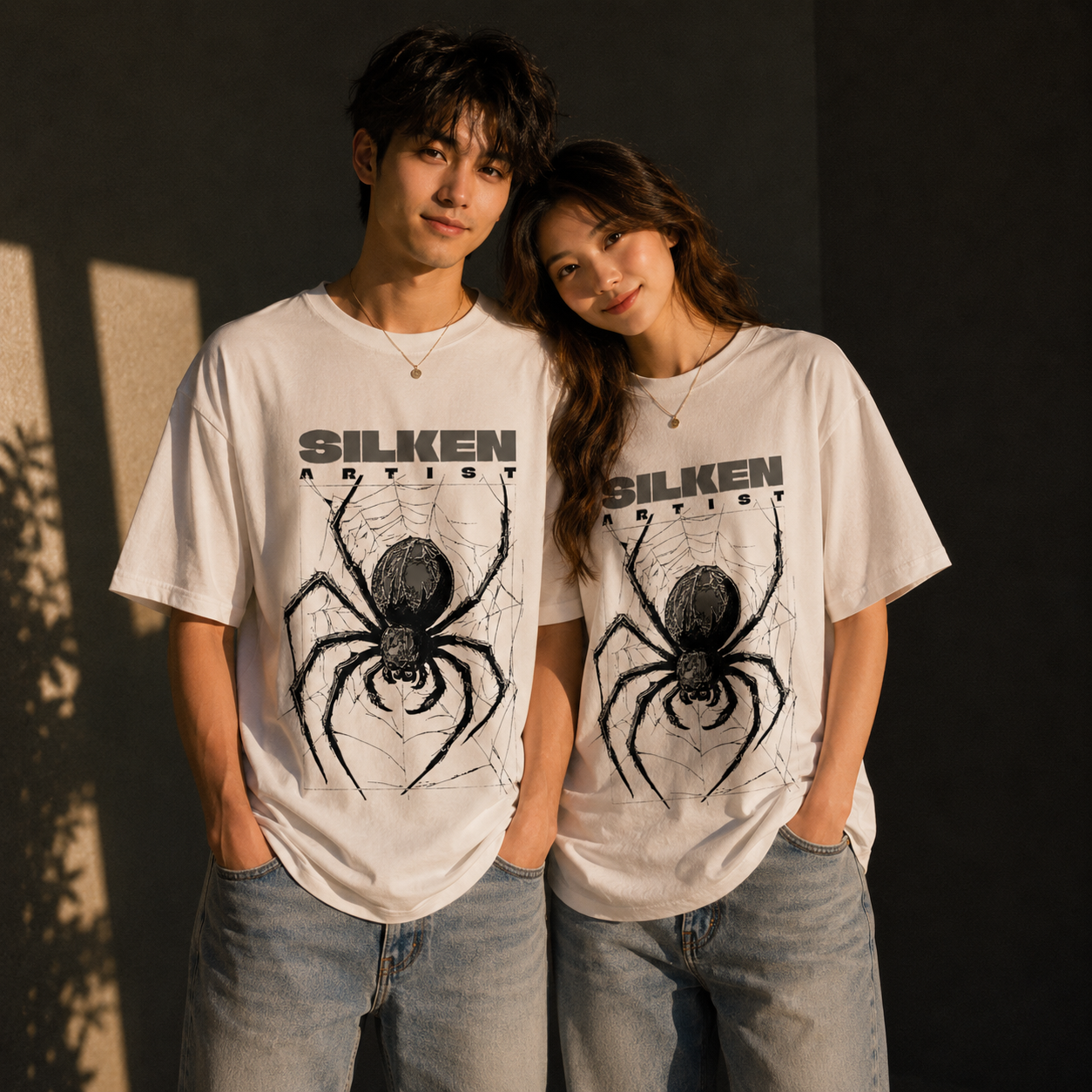 SILKEN ARTIST Oversized 250 GSM Graphic T-Shirt