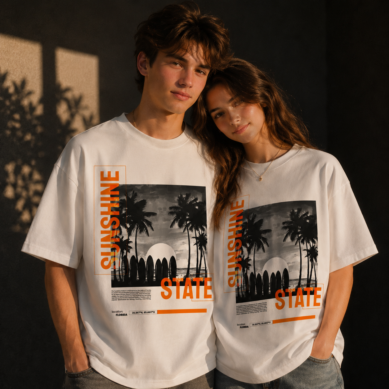 SUNSHINE STATE 250 GSM Oversized Graphic T-Shirt