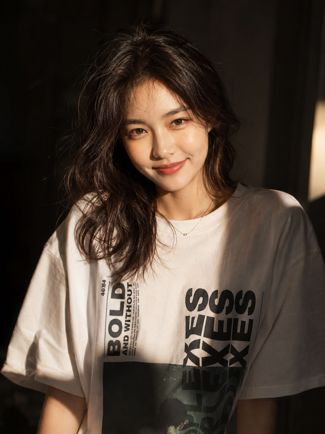 BOLD EXCESS Oversized Graphic 250 GSM white T-Shirt | 100% Pure Cotton Oversized
