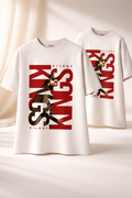 Silent Kings Heritage White Oversized Tee | 250 gsm UNISEX