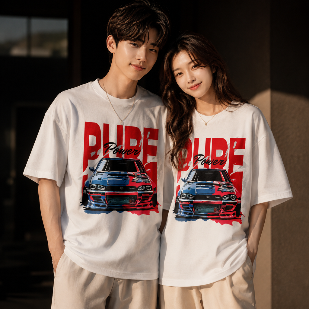 The "Pure Power" Legacy Off-White oversizedTee | HEAVY WEIGHT 250 GSM