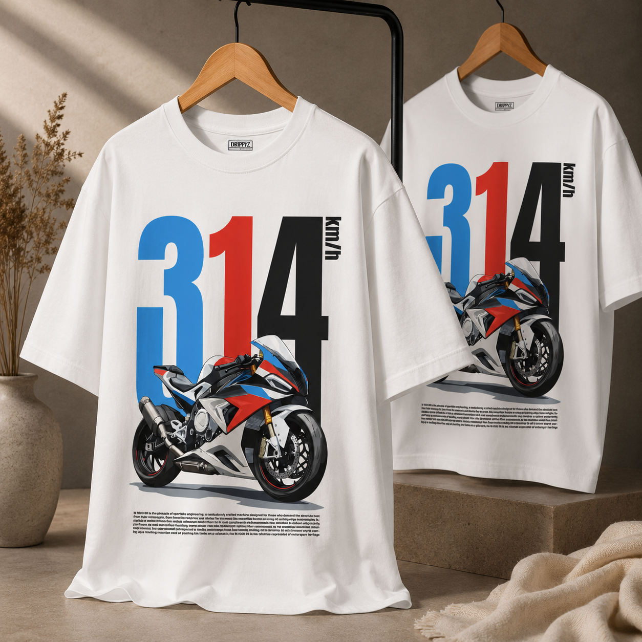 314 KM/H Superbike 250 GSM Oversized Graphic T-Shirt – Premium Racing Streetwear Edition