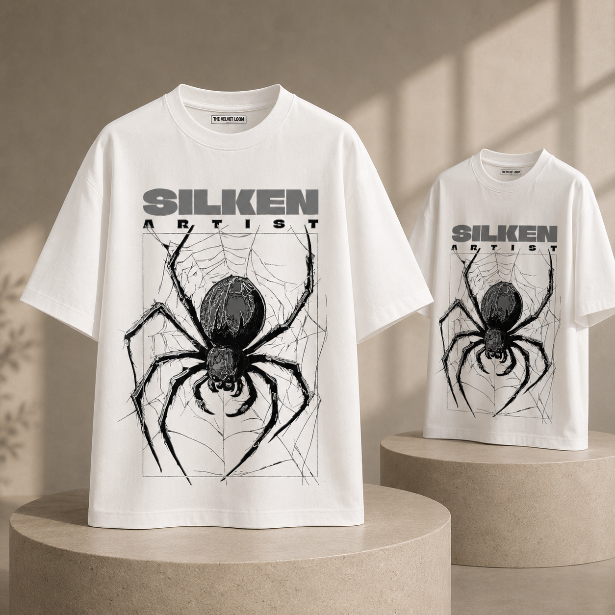 SILKEN ARTIST Oversized 250 GSM Graphic T-Shirt