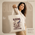 The "Blossoms & Love Letters" Artisan Tote Bag