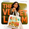 The Summer Vibes Tropical Tote Bag | 250 GSM CANVAS BAG