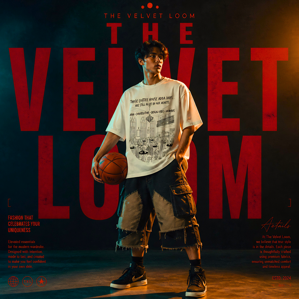 The"Vintage Hoops" Heavyweight Oversized Graphic Tee