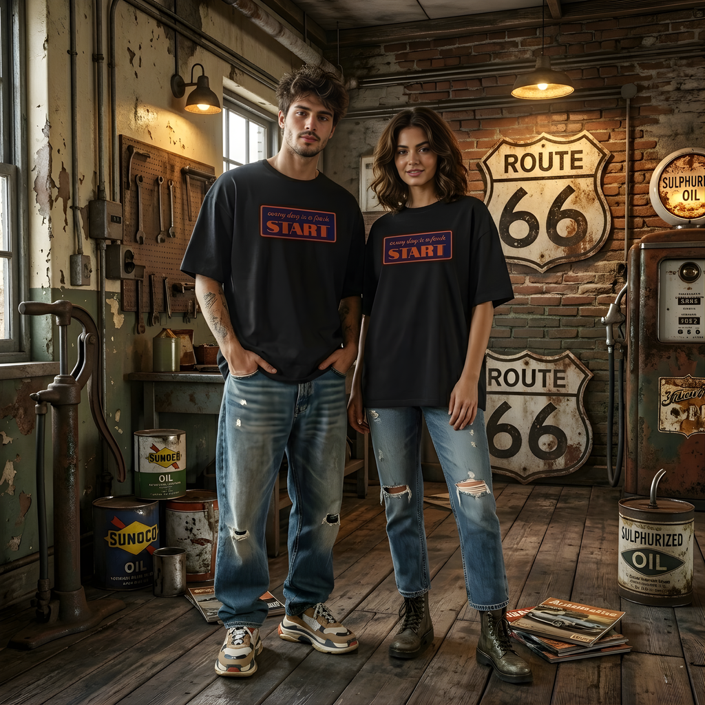 "Beast on Wheels" Oversized Graphic Streetwear Tee