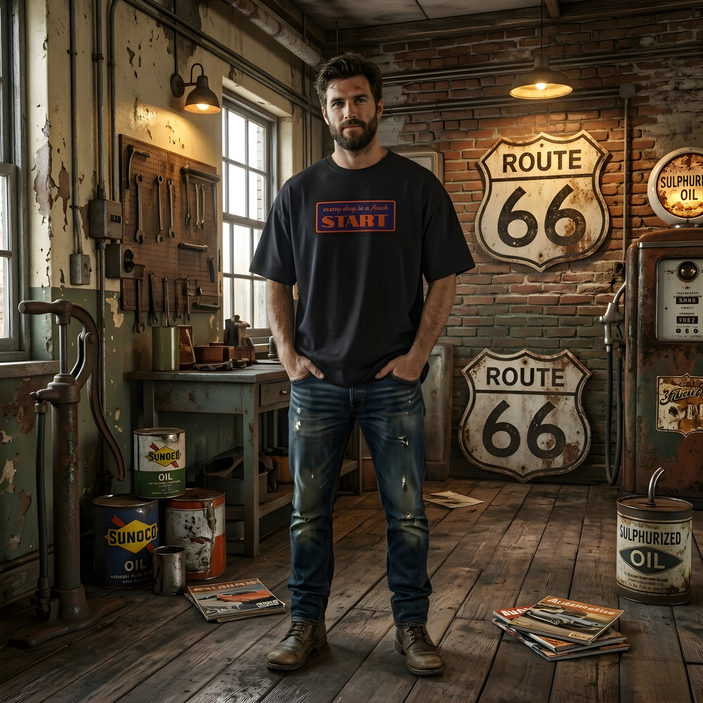 "Beast on Wheels" Oversized Graphic Streetwear Tee